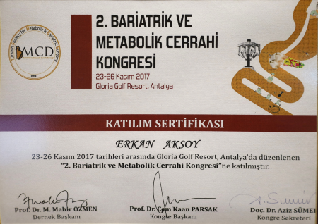 2.BARİATRİK ve METABOLİK CERRAHİ KONGRESİ